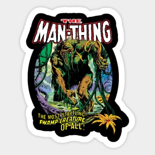 VINTAGE HORROR MAN-THING 1974 Sticker